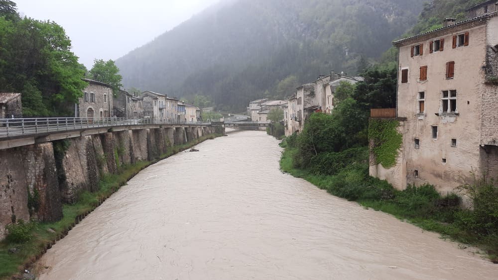 crue-2021-pontaix-riviere-drome Crue Pontaix en 2021 Riviere Drome